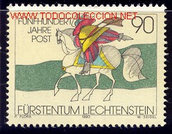 Sellos: LIECHTENSTEIN 1990 945 C.POSTAL 1v - Foto 1