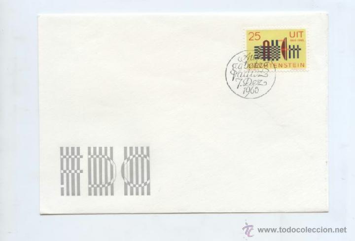 Sellos: LIECHTENSTEIN. SPD N&ordm; 404. CENTENARIO DE LA UIT. - Foto 1