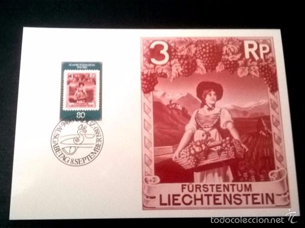 Sellos: TARJETA MAXIMA  LIECHTENSTEIN 6 - Foto 1