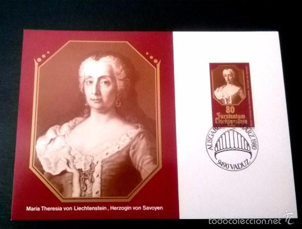 Sellos: TARJETA MAXIMA  LIECHTENSTEIN 18 - Foto 1