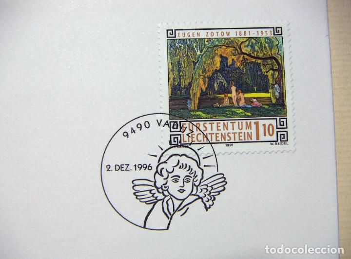 Sellos: SOBRE PRIMER DIA LIECHTENSTEIN 1996 - Foto 2