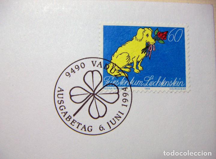 Sellos: SOBRE PRIMER DIA LIECHTENSTEIN 1994 - Foto 2