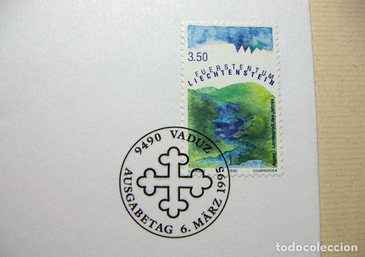 Sellos: SOBRE PRIMER DIA LIECHTENSTEIN 1995 - Foto 2