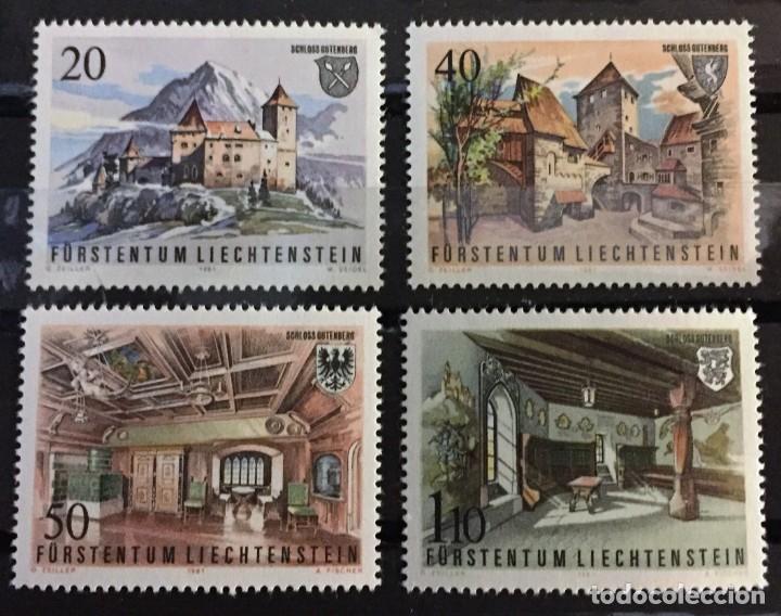 Sellos: LIECHTENSTEIN, castillo de Gutenberg - Foto 1
