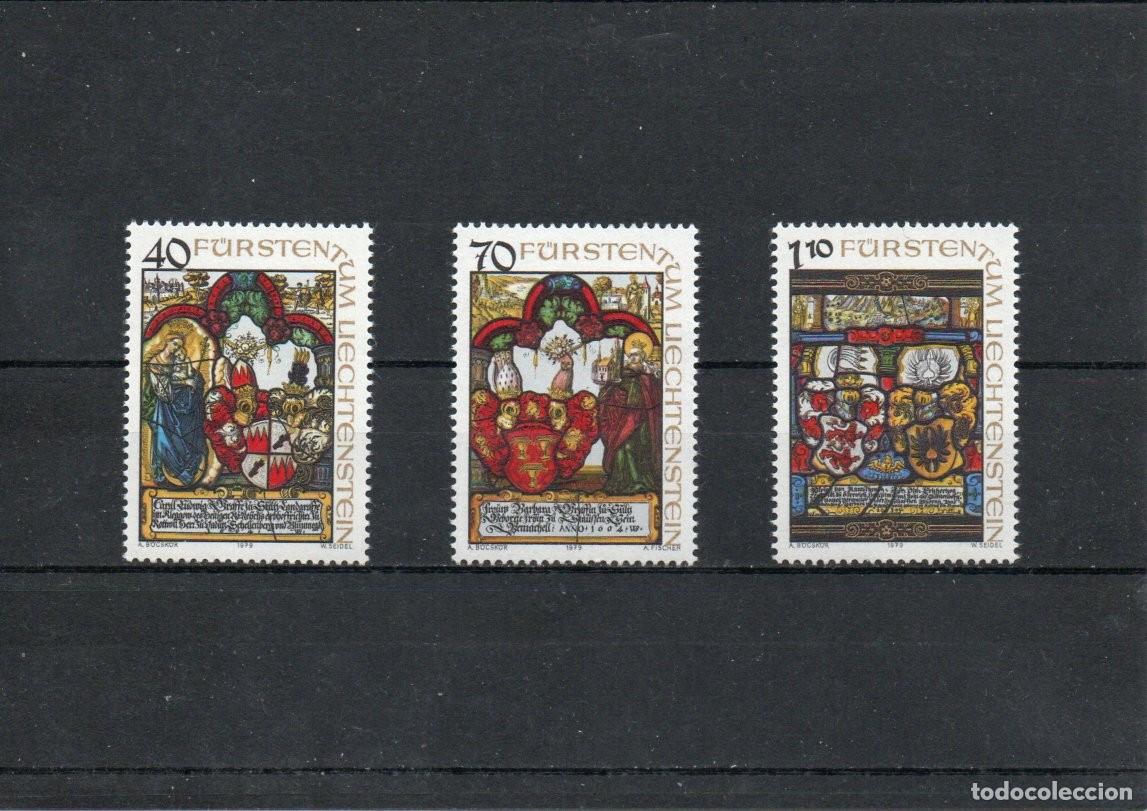 Sellos: LIECHTENSTEIN. VIDRIERAS. - Foto 1