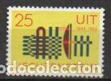 Sellos: Liechtenstein Ivert 404, cent&ordm; de la uni&oacute;n internacional de telecomunicaciones, nuevo*** - Foto 1