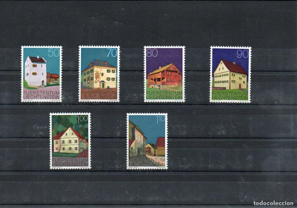 Sellos: LIECHTENSTEIN. EDIFICIOS DEL PRINCIPADO. SERIE BASICA. (I). - Foto 1