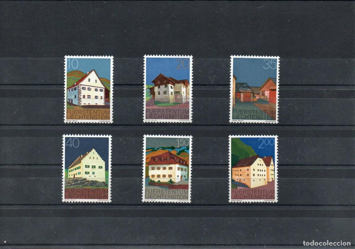 Sellos: LIECHTENSTEIN. EDIFICIOS DEL PRINCIPADO. SERIE BASICA. (II). - Foto 1