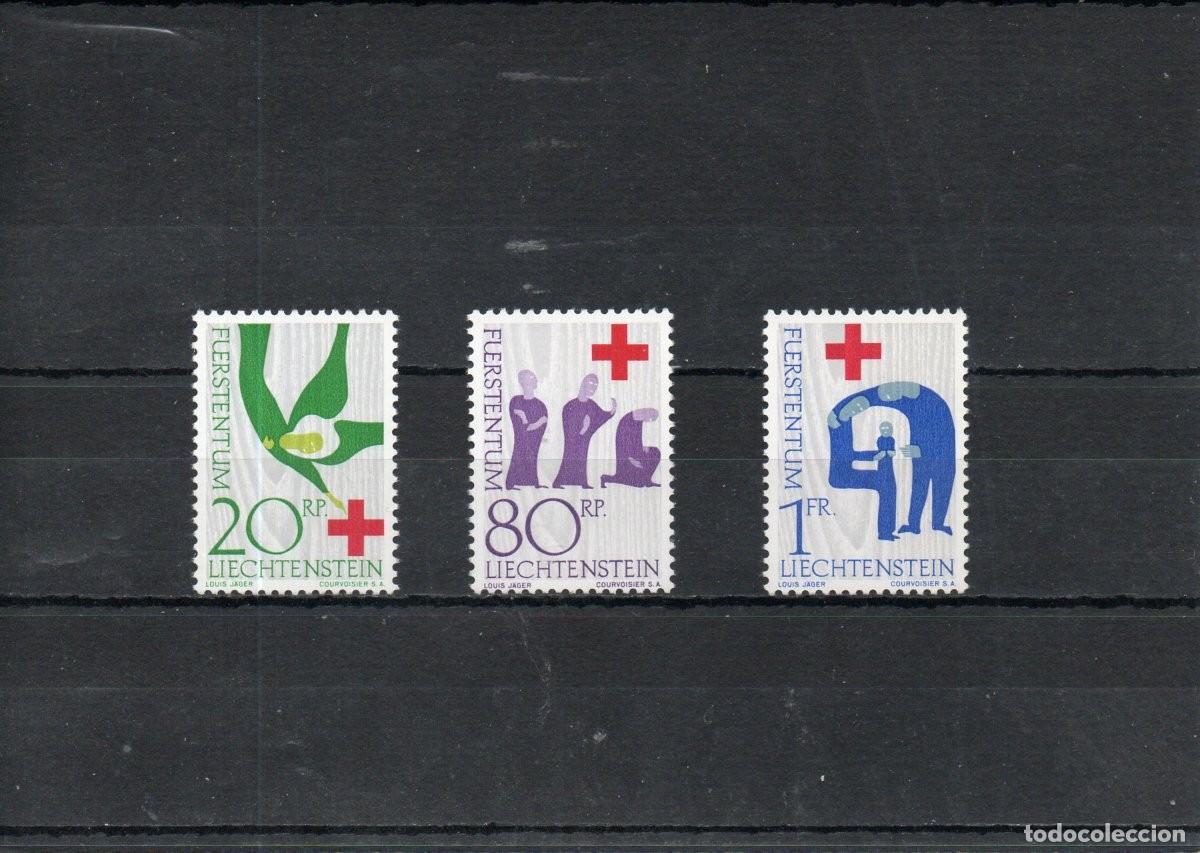 Sellos: LIECHTENSTEIN. CENTENARIO DE LA CRUZ ROJA. - Foto 1