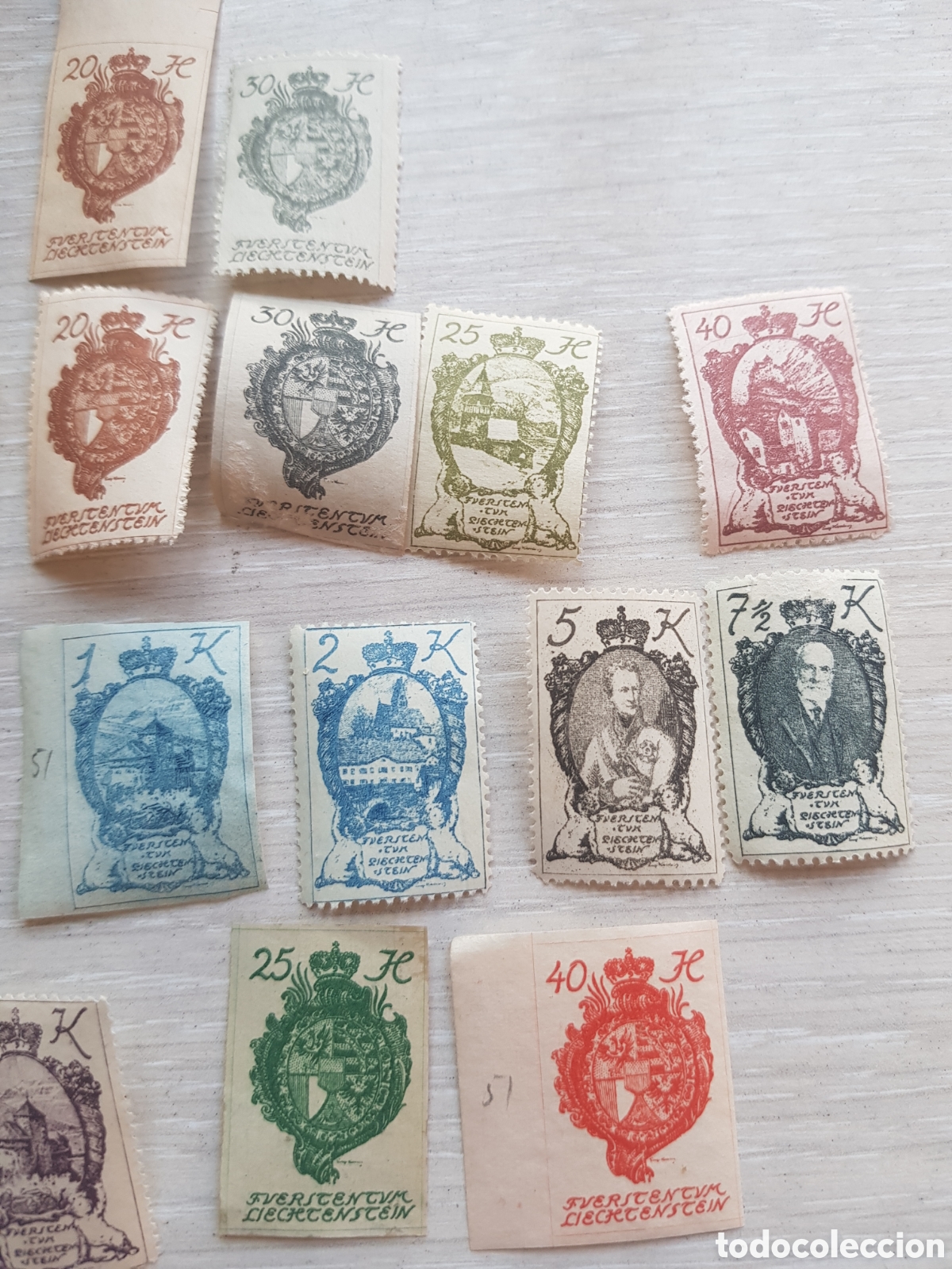 Sellos: Sellos Liechtenstein 1920 - Foto 4