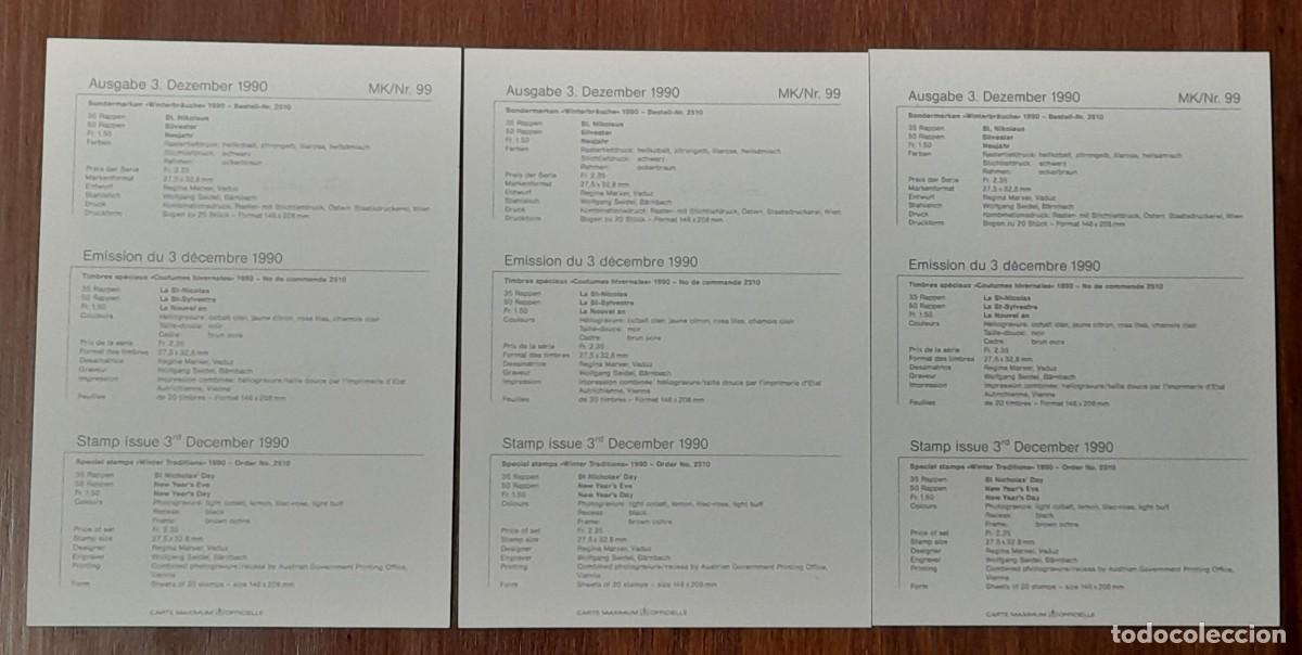 Sellos: Liechtenstein, tarjetas m&aacute;ximas, Navidad - Foto 2