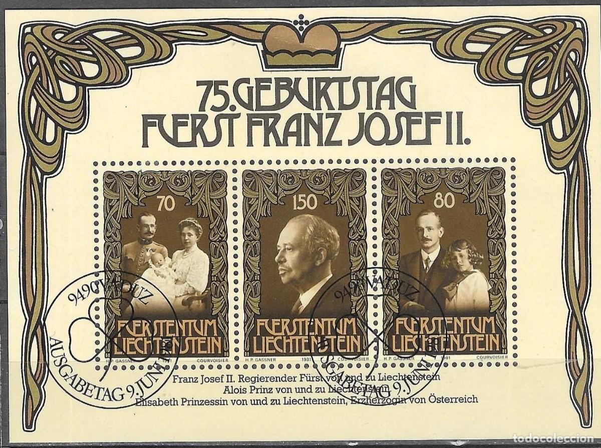 Sellos: HB USADA DE LIECHTENSTEIN 1981, YT 14 - Foto 1
