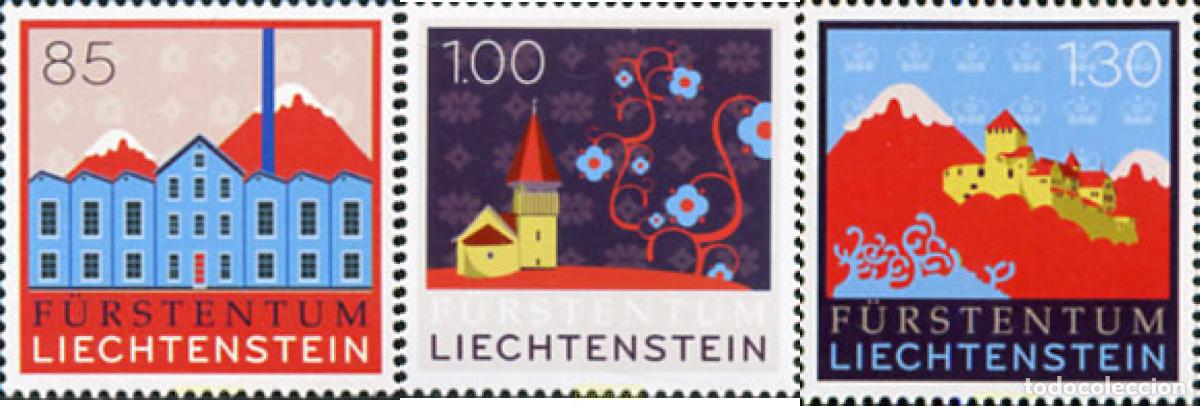Sellos: 218443 MNH LIECHTENSTEIN 2008 EDIFICIOS - Foto 1