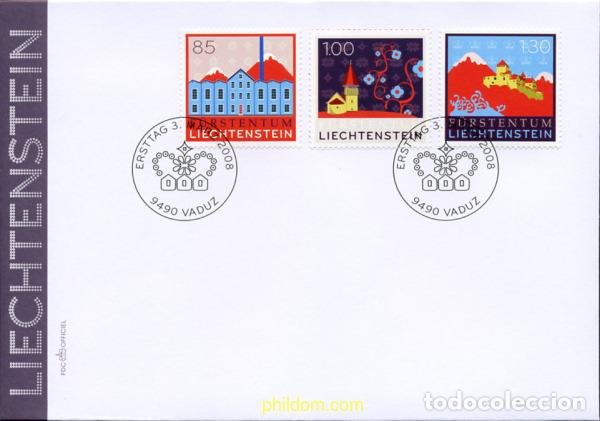 Sellos: 218444 MNH LIECHTENSTEIN 2008 EDIFICIOS - Foto 1