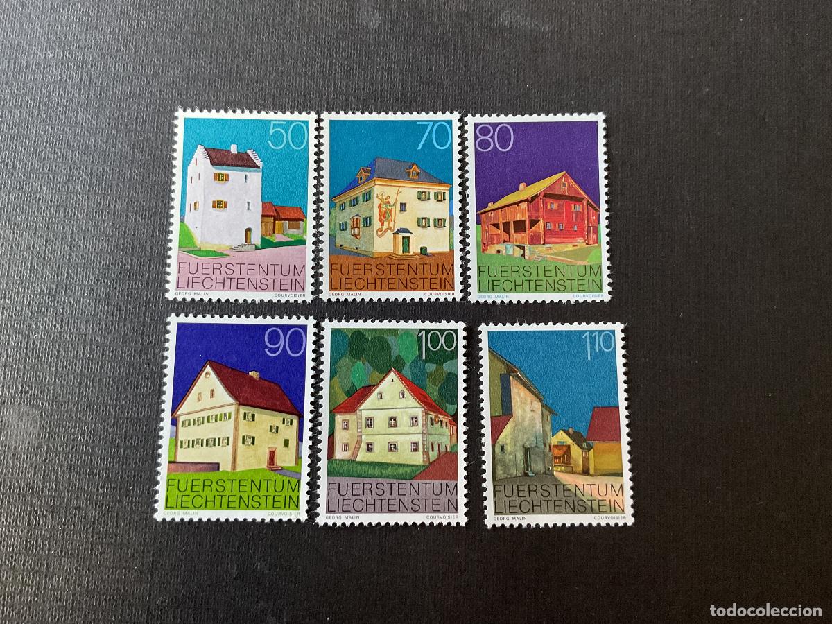 Sellos: LIECHTENSTEIN N&ordm; YVERT 633/8*** A&Ntilde;O 1978. EDIFICIOS DEL PRINCIPADO (I) - Foto 1