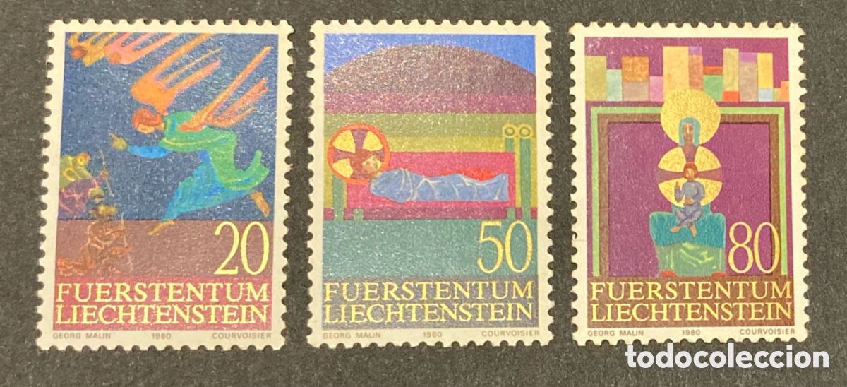 Sellos: Liechtenstein. Navidad 1980. - Foto 1