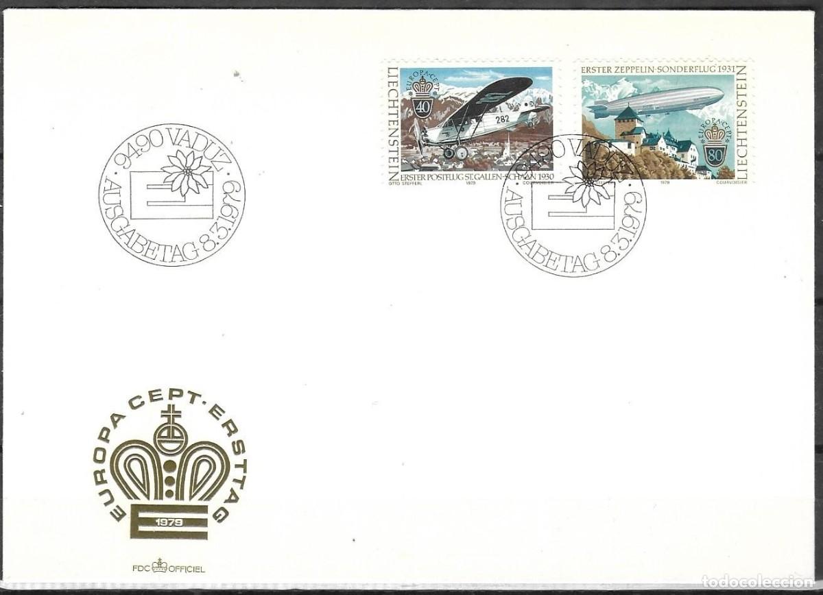 Sellos: FDC LIECHTENSTEIN 1979, EUROPA YT 664/ 65