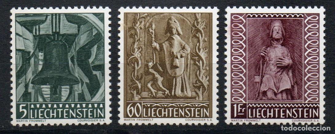 Sellos: LIECHTENSTEIN A&Ntilde;O 1959 YV 350/52*** NAVIDAD ESCULTURA ARTE RELIGI&Oacute;N