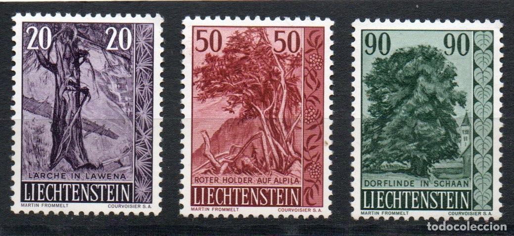 Sellos: LIECHTENSTEIN A&Ntilde;O 1959 YV 339/41* &Aacute;RBOLES Y ARBUSTOS FLORES SILVESTRES NATURALEZA (II SERIE)