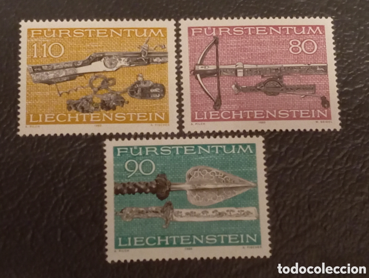 Sellos: Liechtenstein 1980 - Armas de Caza (Lanza) - MiNr. 752 - MNH