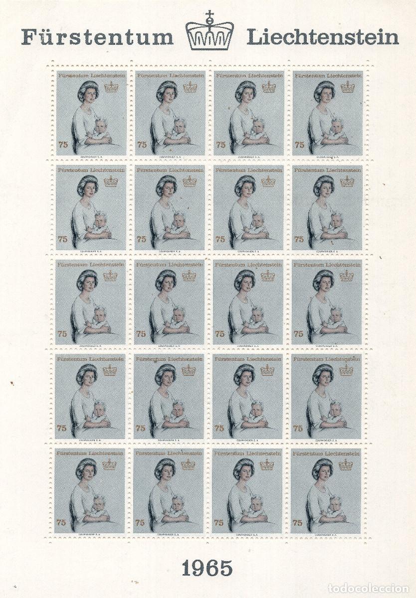 Sellos: LIECHTENSTEIN 1965 MINI-SHEET MICHEL LI 459