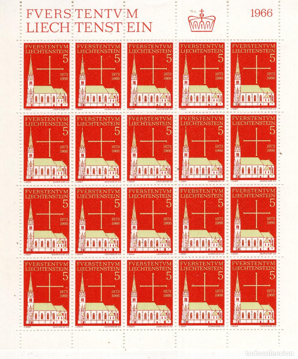 Sellos: LIECHTENSTEIN 1966 MINI-SHEET MICHEL LI 470