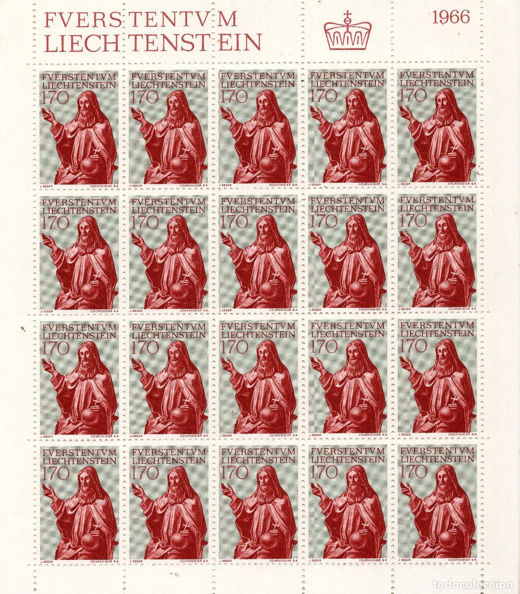 Sellos: LIECHTENSTEIN 1966 MINI-SHEET MICHEL LI 473