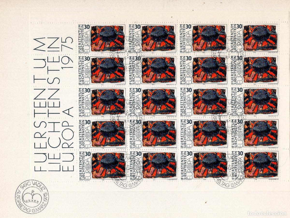 Sellos: LIECHTENSTEIN 1975 MINI-SHEET FDC MICHEL LI 623