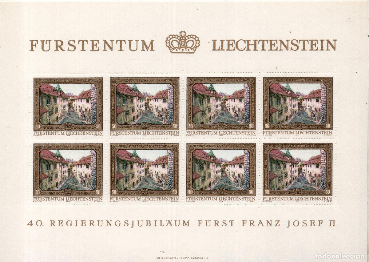 Sellos: LIECHTENSTEIN 1978 MINI-SHEET MICHEL LI 707