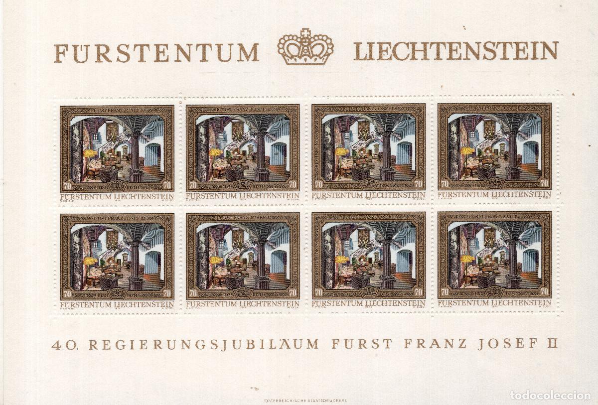 Sellos: LIECHTENSTEIN 1978 MINI-SHEET MICHEL LI 708