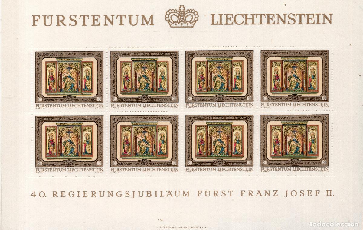 Sellos: LIECHTENSTEIN 1978 MINI-SHEET MICHEL LI 709