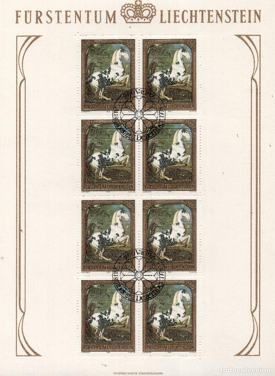 Sellos: LIECHTENSTEIN 1978 MINI-SHEET FDC MICHEL LI 717