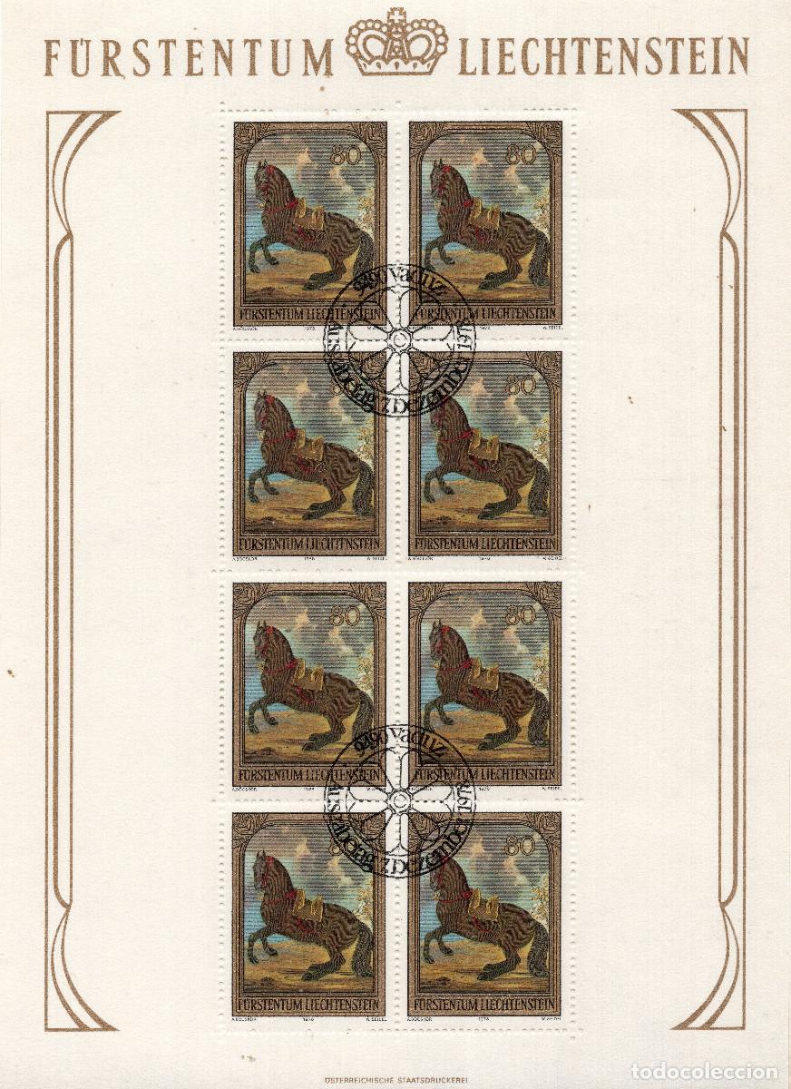 Sellos: LIECHTENSTEIN 1978 MINI-SHEET FDC MICHEL LI 718