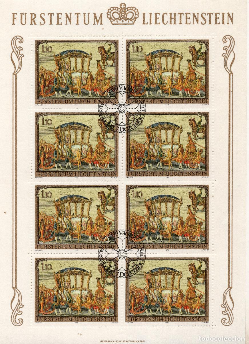 Sellos: LIECHTENSTEIN 1978 MINI-SHEET FDC MICHEL LI 719
