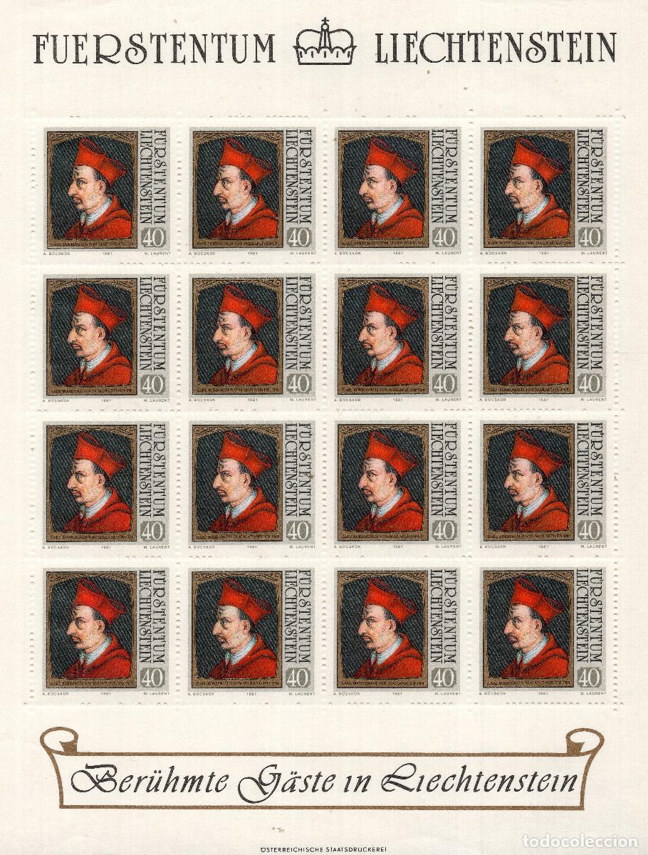 Sellos: LIECHTENSTEIN 1981 MINI-SHEET MICHEL LI 784