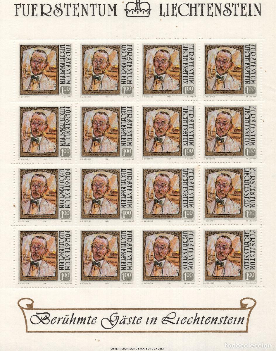 Sellos: LIECHTENSTEIN 1981 MINI-SHEET MICHEL LI 787