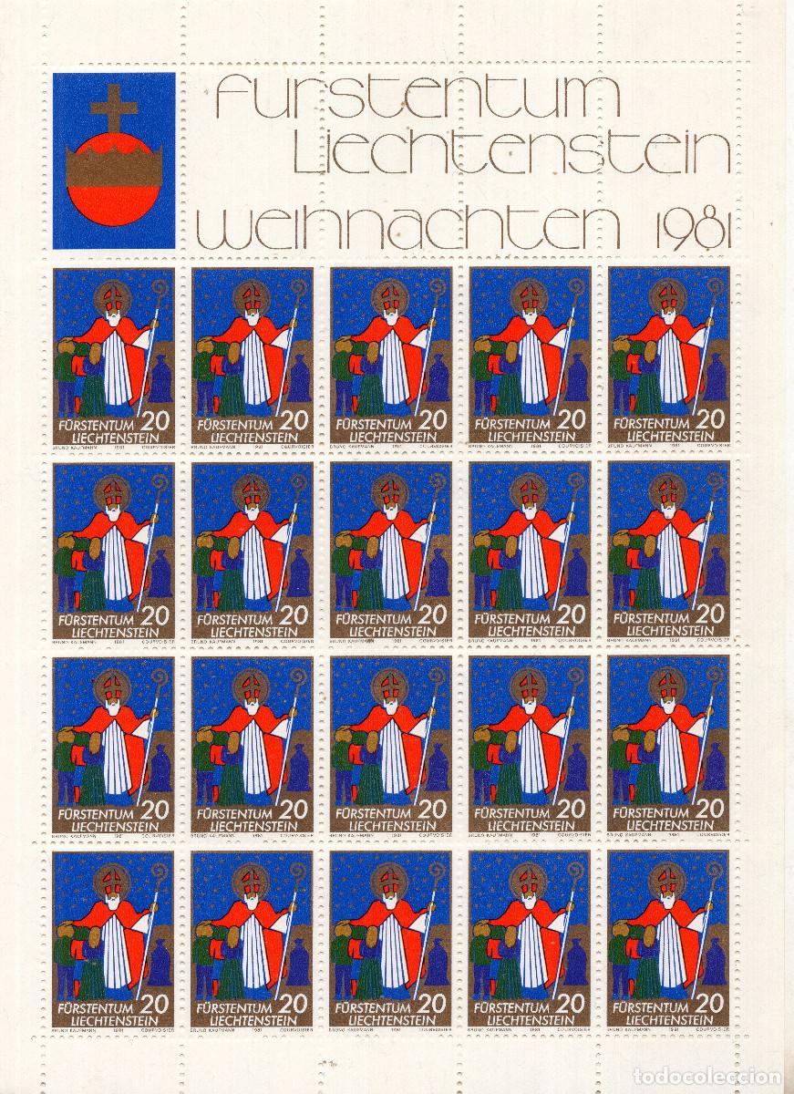 Sellos: LIECHTENSTEIN 1981 MINI-SHEET MICHEL LI 788