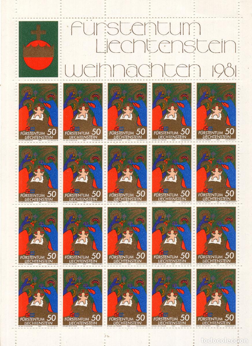 Sellos: LIECHTENSTEIN 1981 MINI-SHEET MICHEL LI 789