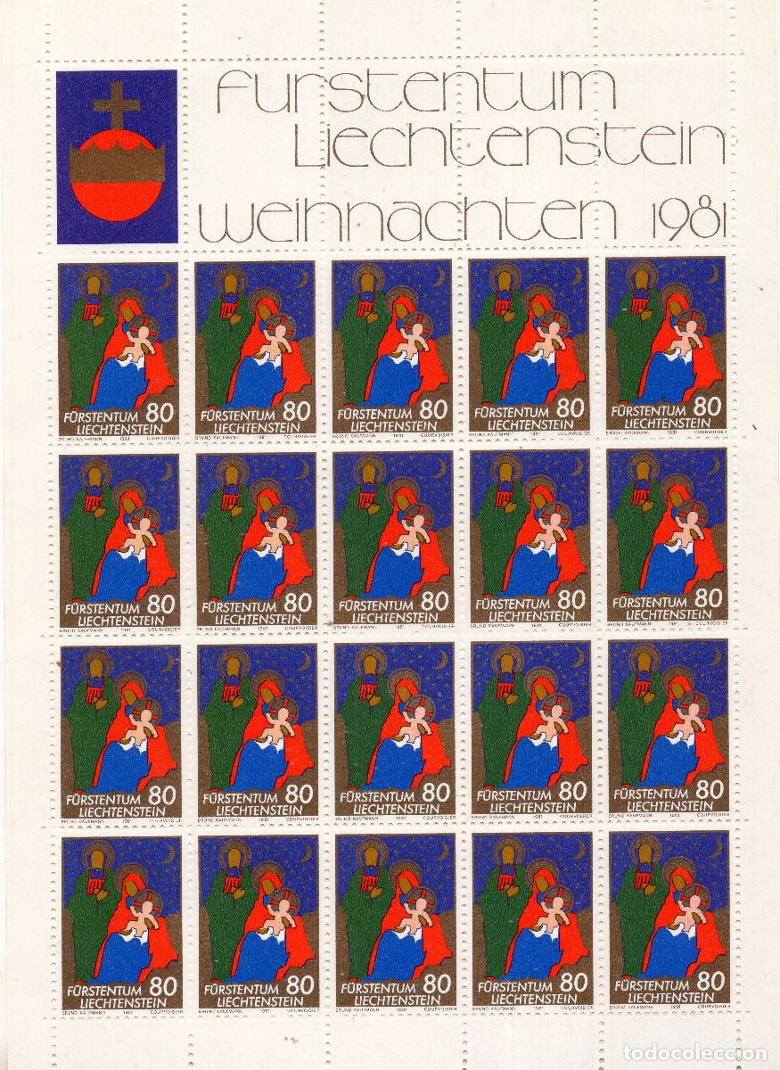 Sellos: LIECHTENSTEIN 1981 MINI-SHEET MICHEL LI 790