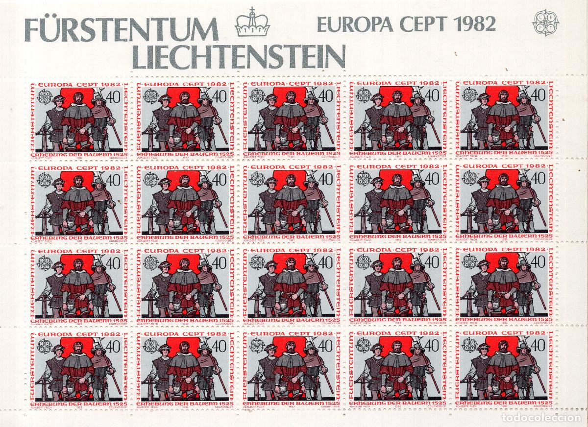 Sellos: LIECHTENSTEIN 1982 MINI-SHEET MICHEL LI 791