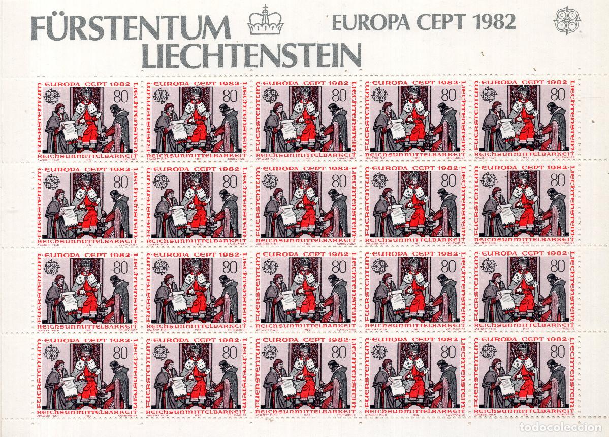 Sellos: LIECHTENSTEIN 1982 MINI-SHEET MICHEL LI 792