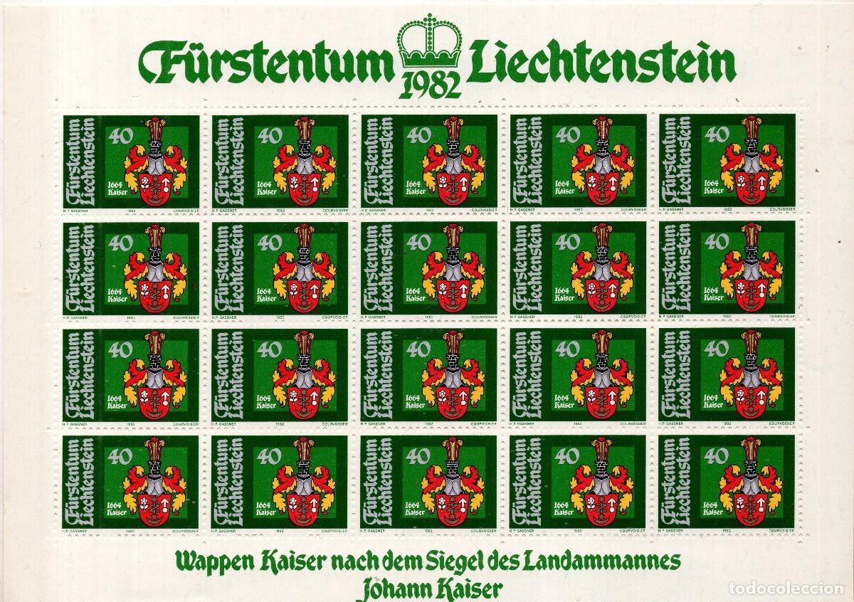 Sellos: LIECHTENSTEIN 1982 MINI-SHEET MICHEL LI 793