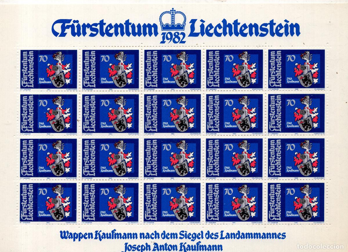 Sellos: LIECHTENSTEIN 1982 MINI-SHEET MICHEL LI 794