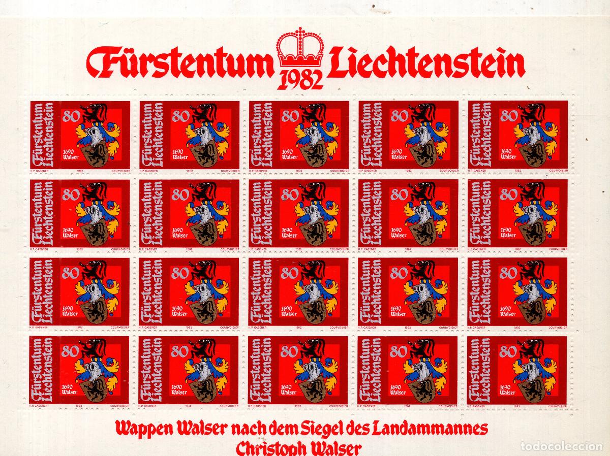 Sellos: LIECHTENSTEIN 1982 MINI-SHEET MICHEL LI 795