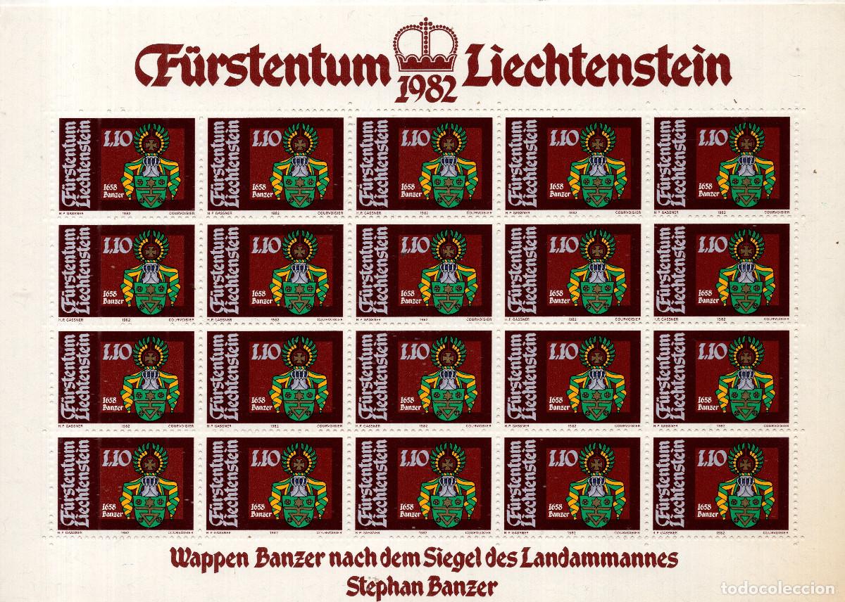 Sellos: LIECHTENSTEIN 1982 MINI-SHEET MICHEL LI 796