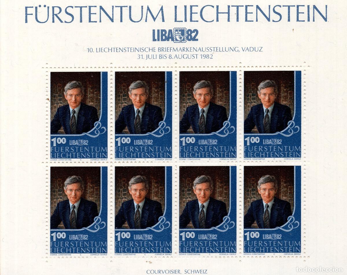 Sellos: LIECHTENSTEIN 1982 MINI-SHEET MICHEL LI 797