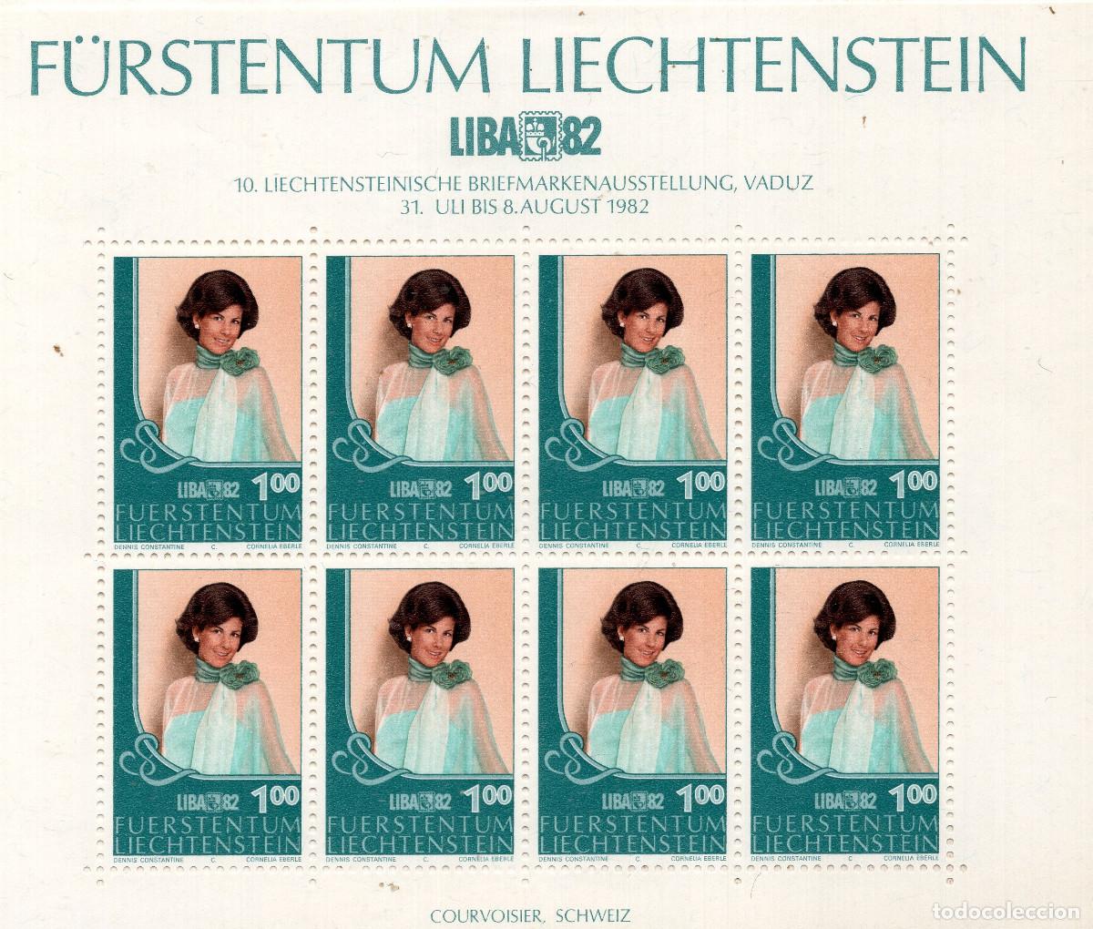 Sellos: LIECHTENSTEIN 1982 MINI-SHEET MICHEL LI 798