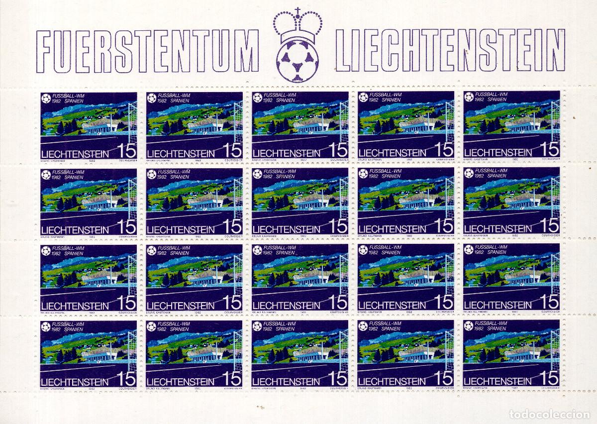 Sellos: LIECHTENSTEIN 1982 MINI-SHEET MICHEL LI 799