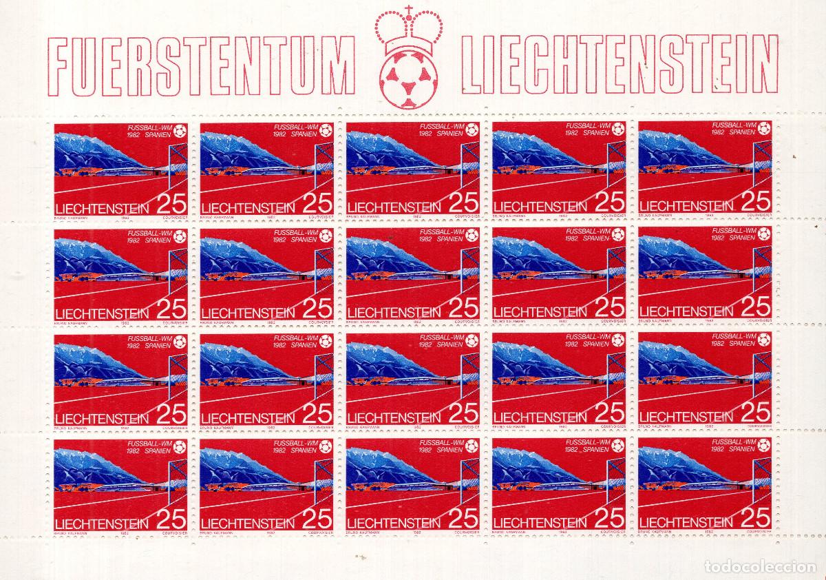 Sellos: LIECHTENSTEIN 1982 MINI-SHEET MICHEL LI 800