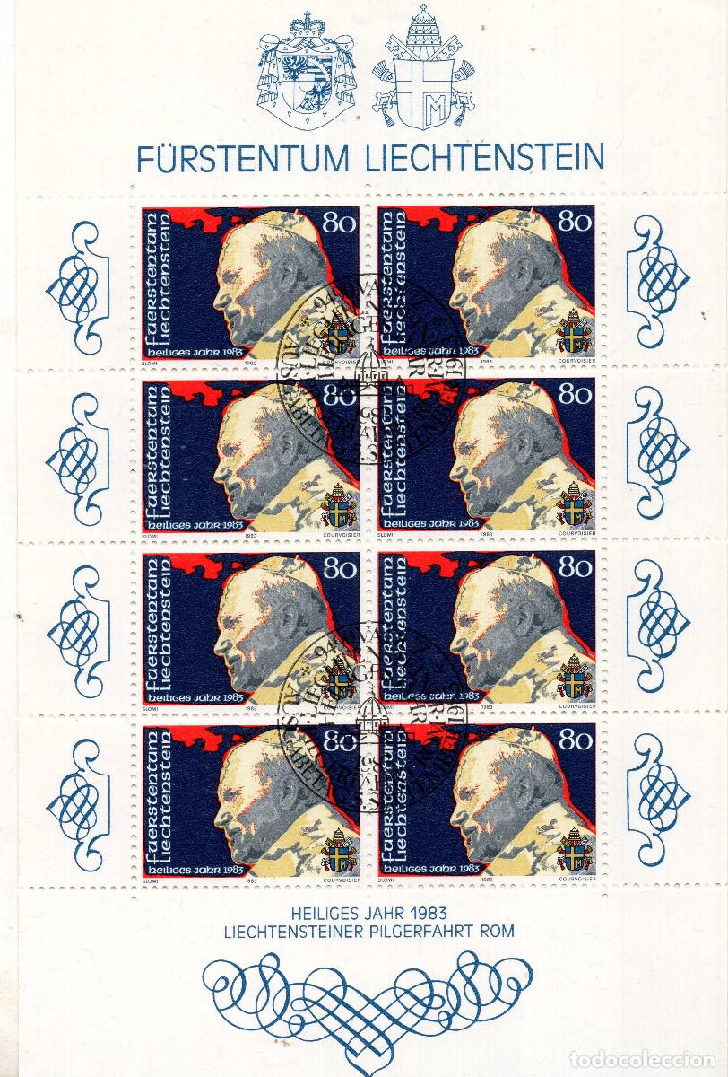 Sellos: LIECHTENSTEIN 1983 MINI-SHEET FDC MICHEL LI 830